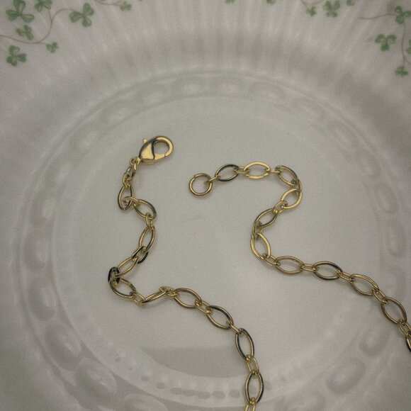 Lilly Pulitzer Green Oval Cabochon Frog Animal Gold Pendant Long Chain Necklace - Picture 9 of 12